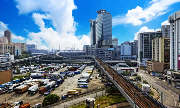 Centro città di giorno — Foto Stock