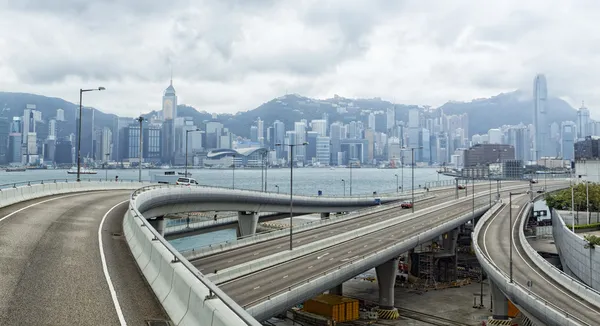 Tráfego em Hong Kong durante o dia — Fotografia de Stock