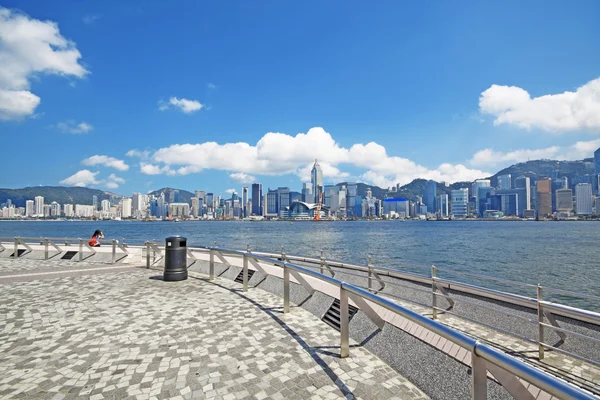 China, edifícios à beira-mar de Hong Kong — Fotografia de Stock