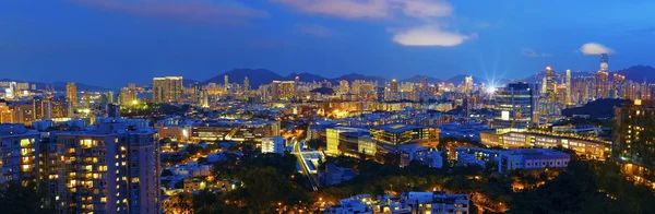 Hongkong noche de ciudad — Foto de Stock