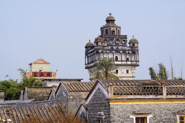 Kaiping diaolou και χωριά στην Κίνα — Φωτογραφία Αρχείου