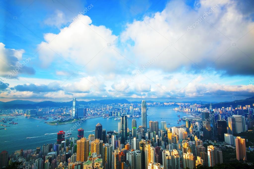 Hong Kong skyline from Victoria Peak