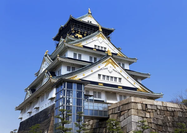 Osaka hrad v osaka, Japonsko. — Stock fotografie