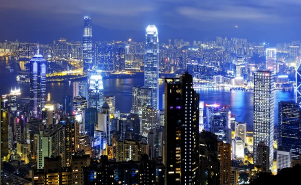 Noc Hongkongu — Zdjęcie stockowe