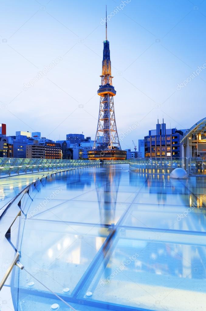 City skyline with Nagoya Tower.