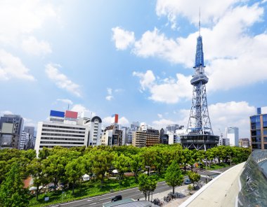 Nagoya şehir gündüz, Japonya şehir