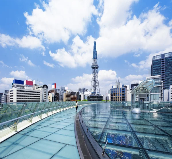 Nagoya downtown dagtid, japan staden — Stockfoto