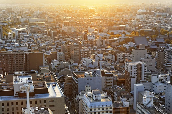 日本で京都に沈む夕日. — ストック写真