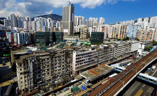 Día de Hong Kong, Kwun Tong distraer — Foto de Stock