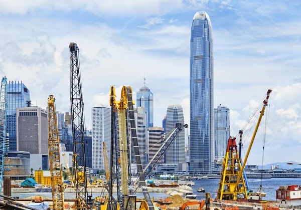 Sitio de construcción en Hong Kong — Foto de Stock