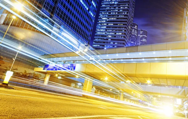 Hong Kong città moderna Traffico ad alta velocità — Foto Stock