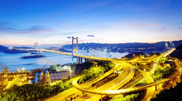 Закат моста Цинма — стоковое фото