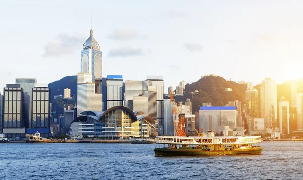 홍콩 일몰 — 스톡 사진