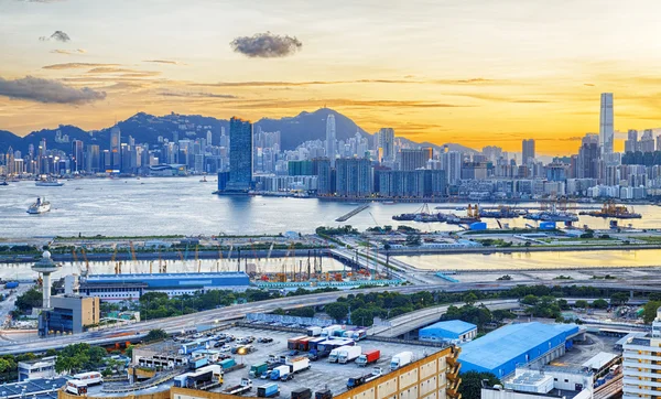 Hong Kong City Sunset — Stock Photo, Image