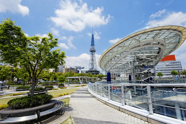 Japan city skyline with Nagoya Tower — Stock Photo, Image