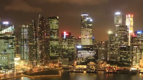 Panoramę Singapuru — Wideo stockowe