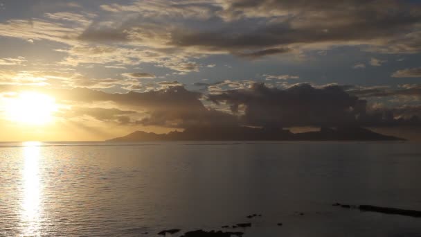 Tramonto Tahiti — Video Stock