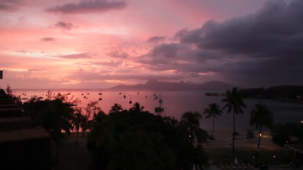 Moorea Sunset — Stockvideo