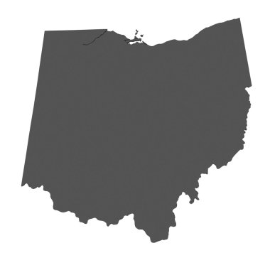 ohio - usa Haritası