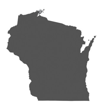 wisconsin - usa Haritası