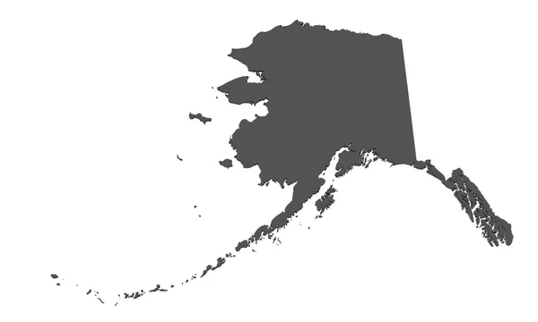 Karta över alaska - usa — Stockfoto