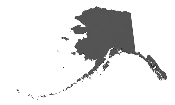 Mapa de Alaska - Estados Unidos —  Fotos de Stock