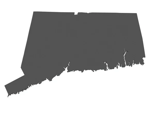 Mapa connecticut - usa — Stock fotografie