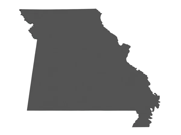 Mapa de Missouri - Estados Unidos —  Fotos de Stock