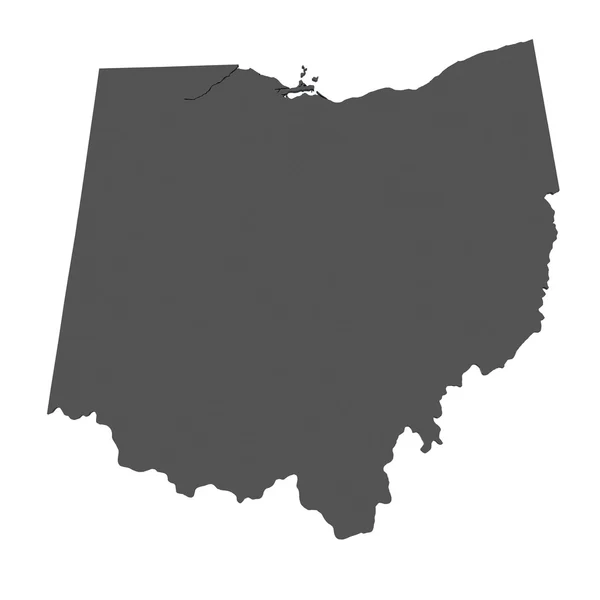 Map of Ohio - USA — Stock Photo, Image