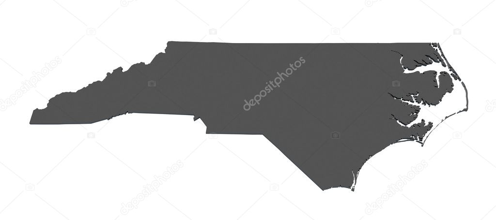 Map of North Carolina - USA