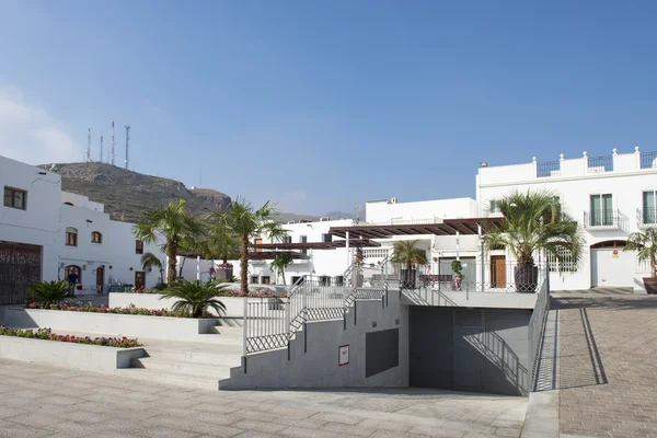 Plaza Arbollon nel villaggio di Mojacar — Foto Stock