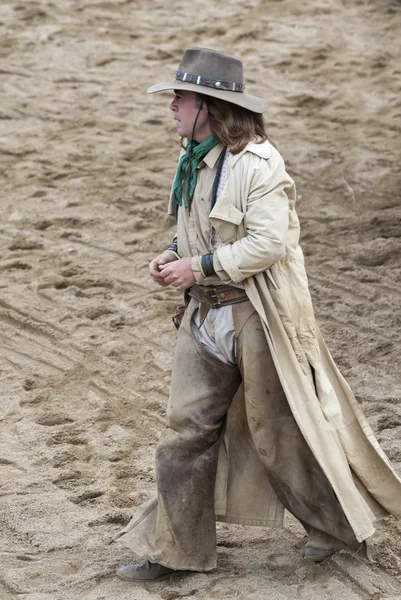 Cowboy walking — Stock Photo, Image