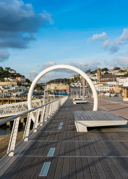 Quayside at Torquay Inner Harbour — Stock Photo, Image