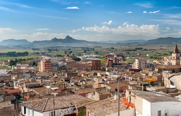 Blick von der Burg Atalaya, Villen — Stockfoto