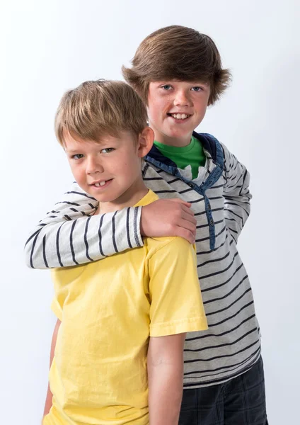 Two Young Brothers Posing Stock Photo