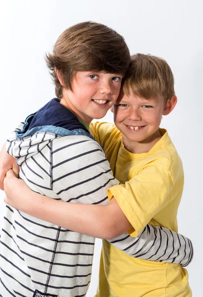 Two Young Brothers Posing Stock Picture