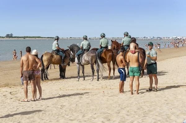 Sanlucar De Barrameda Beach Horse Racing 8 Agosto 2013 — Fotografia de Stock
