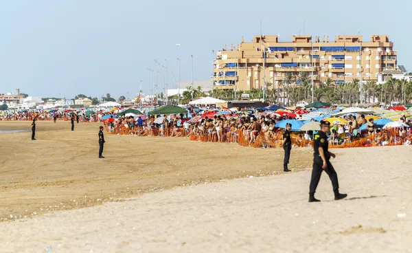 Sanlucar de Barrameda Strandpferderennen 8. August 2013 — Stockfoto