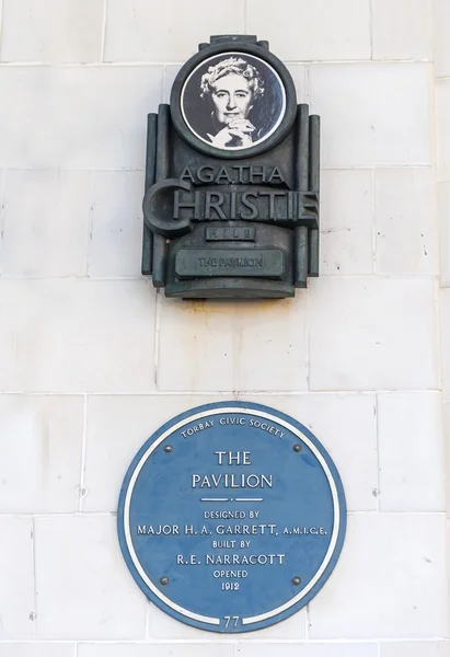 Placa de Agatha Christie — Fotografia de Stock