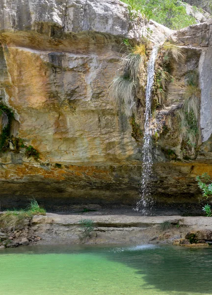 Rio Los Charcos e cachoeira — Fotografia de Stock