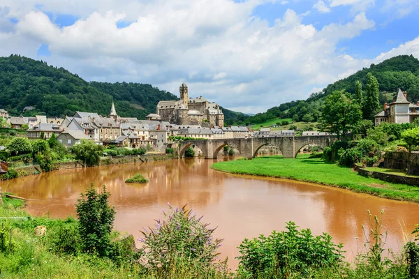 Estaing średniowiecznej wioski — Zdjęcie stockowe