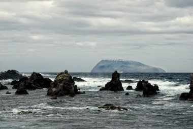 Acores - flores, corvo görünümüne