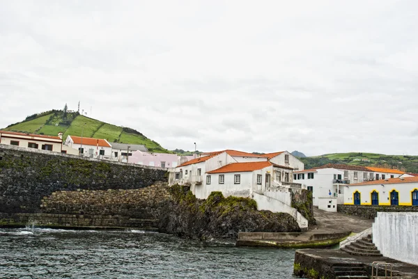 Acores - port of santa cruz das flores — Stock Photo, Image