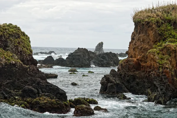 Acores, Oost-kust van flores eiland — Stockfoto