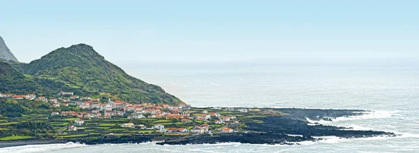 Panorama da ilha das Flores de faja grande — Fotografia de Stock