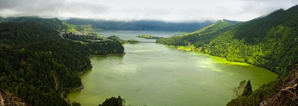 Sao miguel sete cidades lagoa verde Royalty Free Stock Obrázky