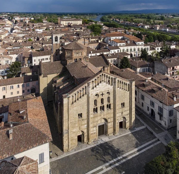 Вид Средневековый Город Павия Италии Церковь Святого Михаила San Michele — стоковое фото