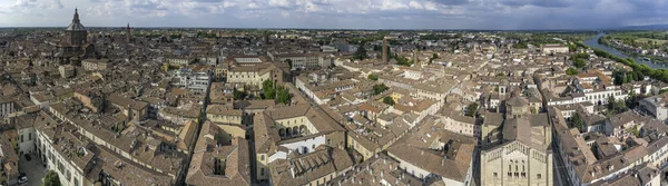 Very Large Panorramic View Pavia Medieval City Northern Italy — Stok fotoğraf