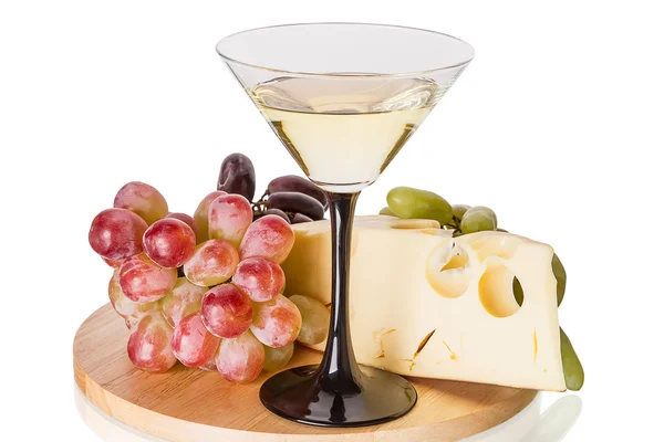 Martini with grapes and cheese — Stock Photo, Image