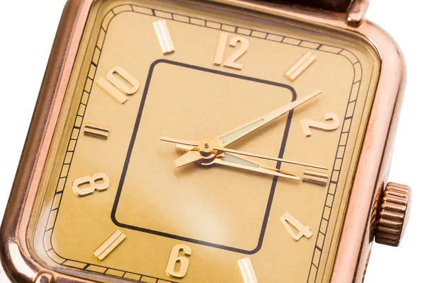 Armbanduhr aus Gold — Stockfoto